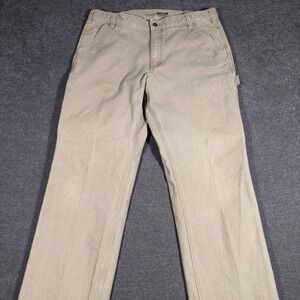 Carhartt Rugged Flex Relaxed Fit Duck Carpenter Pant Beige BN3279-M 38x34